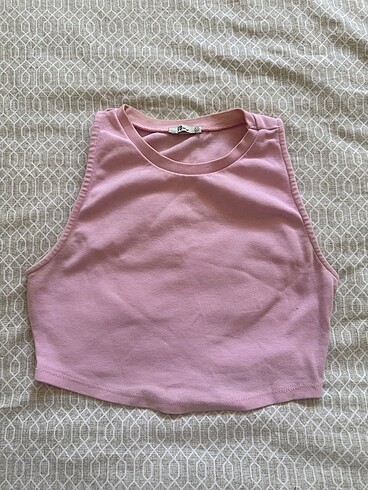 Pembe sıfır kol crop