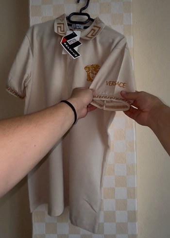 Düğmeli Beyaz Erkek Polo Yaka Tişört - Görsel 3