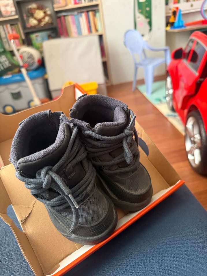 Mavi Erkek Çocuk Lastik Bot Velcro - Görsel 2