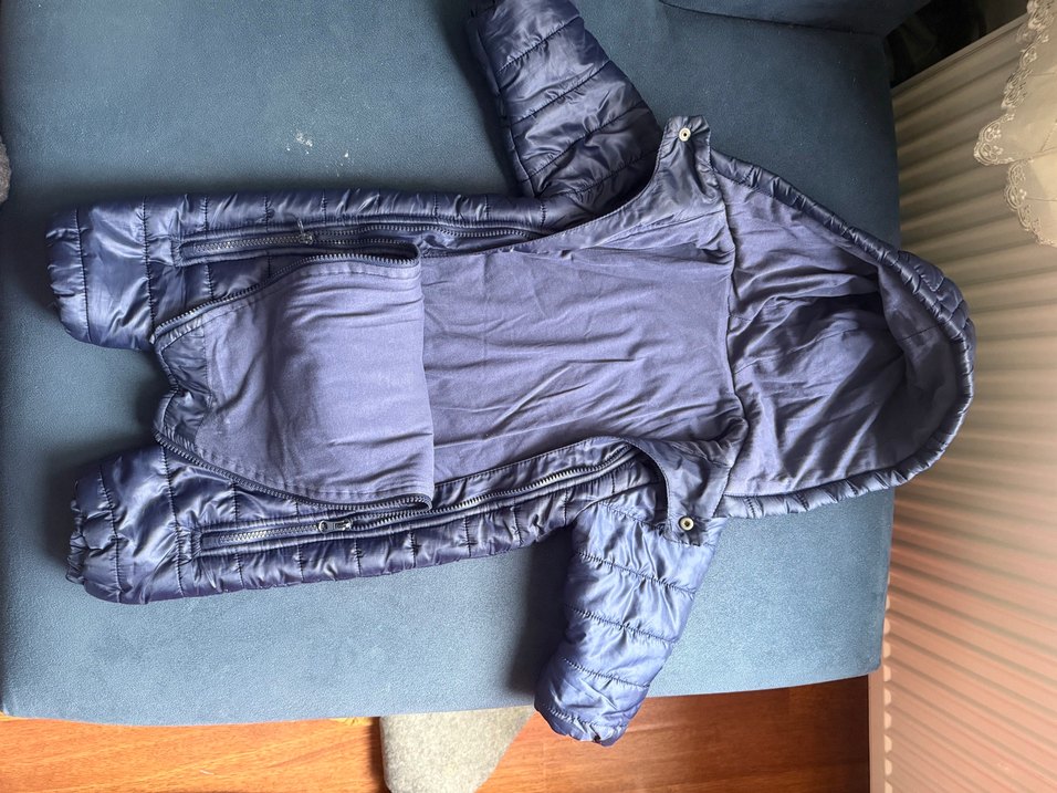 Erkek Bebek Lacivert Kapüşonlu Tulum - Görsel 3