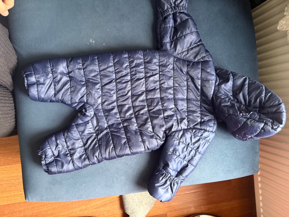 Erkek Bebek Lacivert Kapüşonlu Tulum - Görsel 2