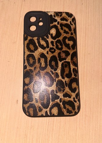 Kahverengi Leopar Desenli Telefon Kılıfı iPhone 11