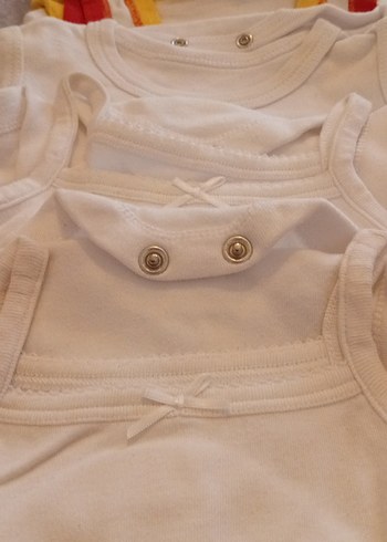 Beyaz Renkli Çocuk Atletleri 5'li - Görsel 2