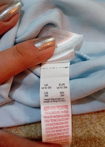 Pembe Baskılı Kısa Kollu Bebek Body - Görsel 5