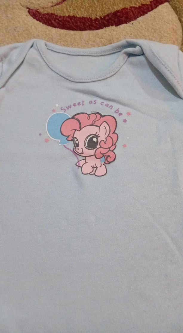 Pembe Baskılı Kısa Kollu Bebek Body - Görsel 3