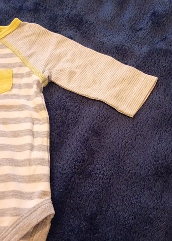 Uzun Kollu Gri Bebek Body - Görsel 4