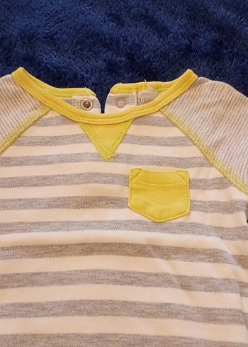 Uzun Kollu Gri Bebek Body - Görsel 2