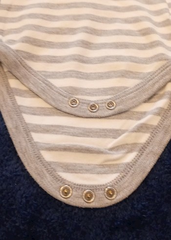 Uzun Kollu Gri Bebek Body - Görsel 3