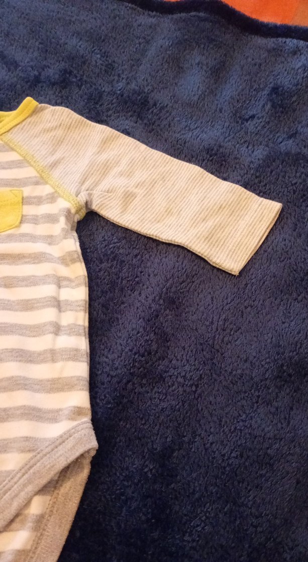 Uzun Kollu Gri Bebek Body - Görsel 4