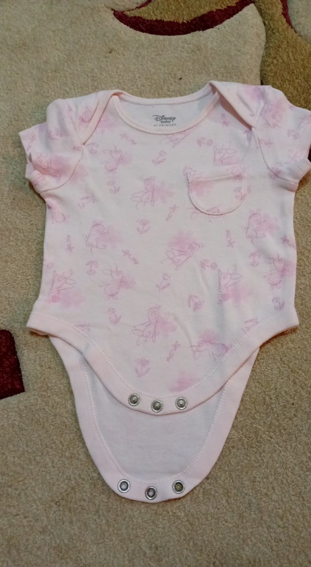 Kısa Kollu, Düğmeli Bebek Kız Çıtçıtlı Body - Görsel 5