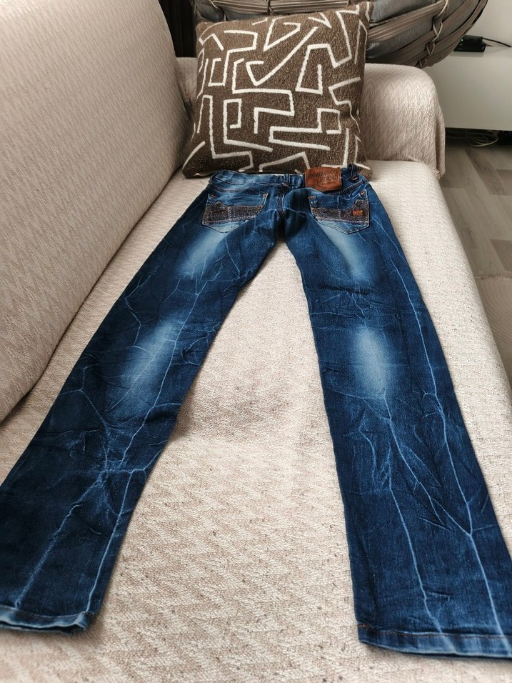 Kadın Mavi Denim Normal Kesim Kot Pantolon - Görsel 2