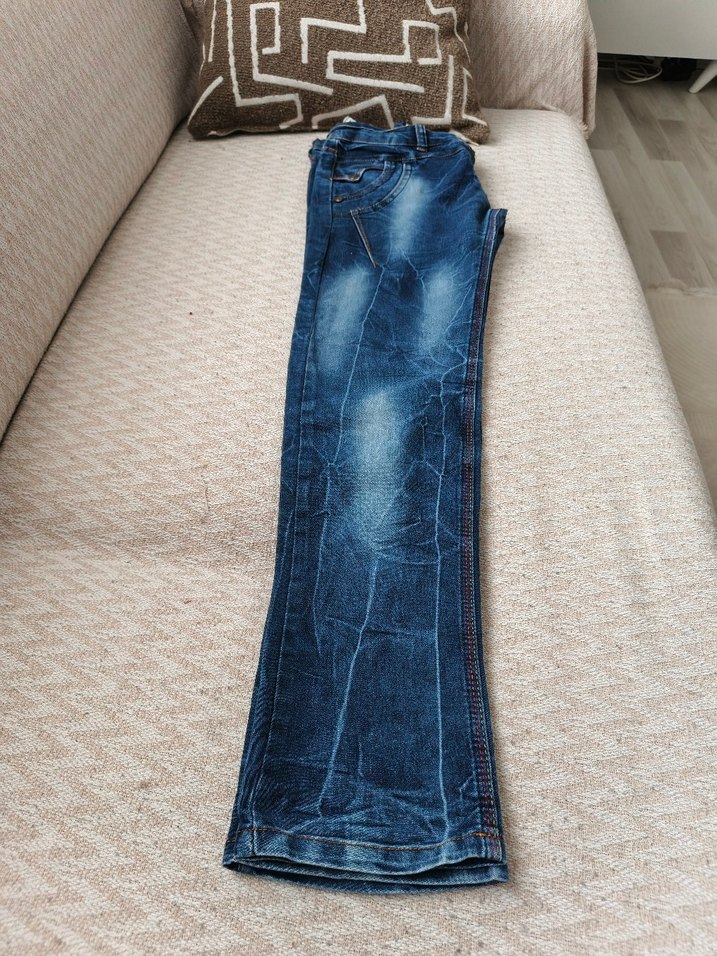 Kadın Mavi Denim Normal Kesim Kot Pantolon - Görsel 3
