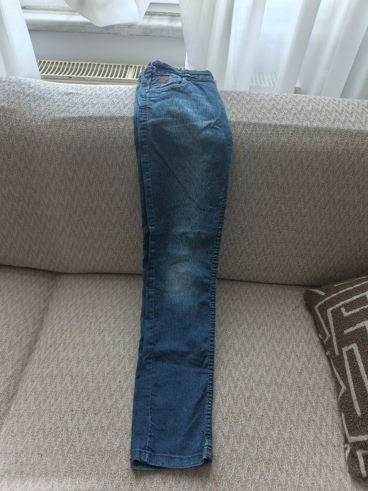 Gevşek Kesim Kadın Kot Pantolon - Görsel 5