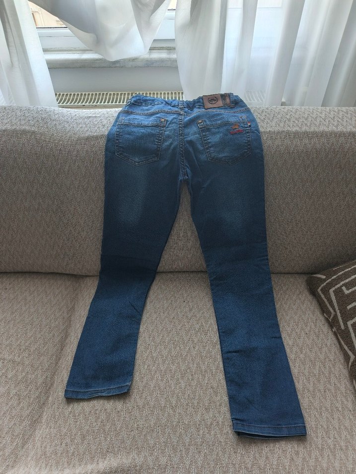 Gevşek Kesim Kadın Kot Pantolon - Görsel 2