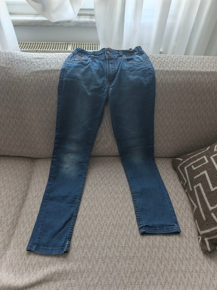 Gevşek Kesim Kadın Kot Pantolon - Görsel 3