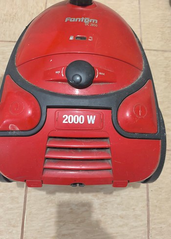 Kırmızı Fantom 2000W Elektrikli Süpürge