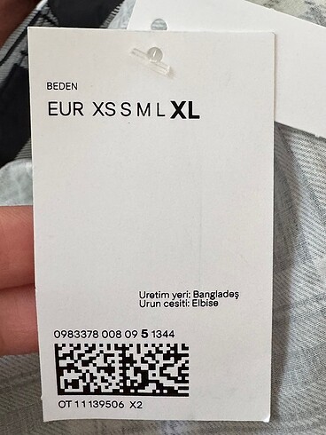 xxl Beden H&M kemerli gömlek elbise