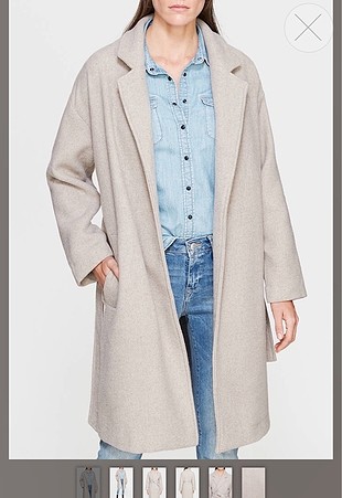 Mavi jeans bej kaşe kaban