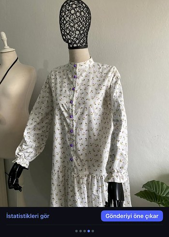 Poplin kumaştan elbise