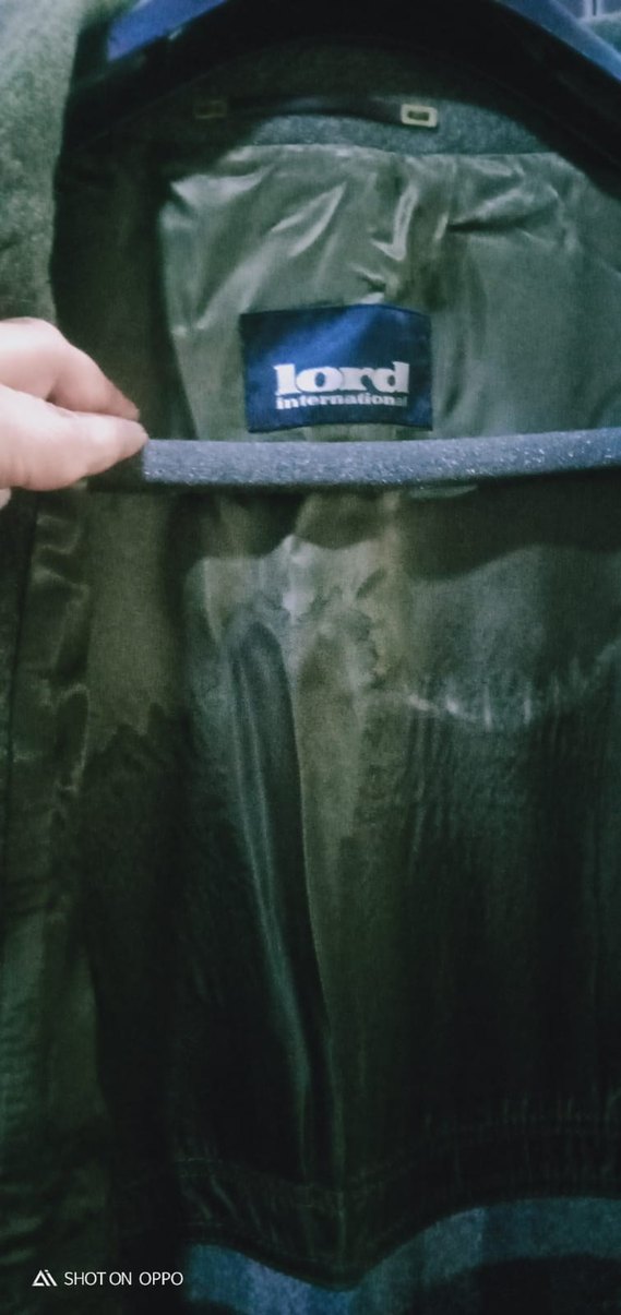 Düğmeli Midi Yeşil Yün Erkek Kabanı - Görsel 2