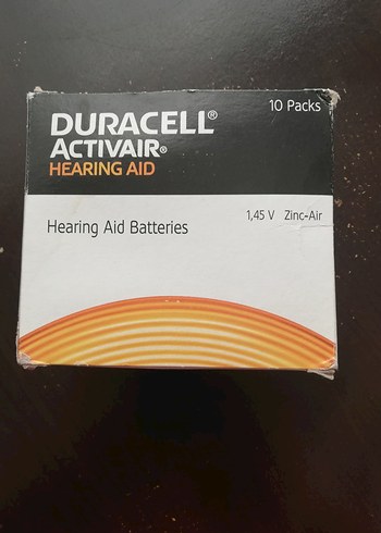 Duracell Activaır İşitme Cihazı Pili 10'lu