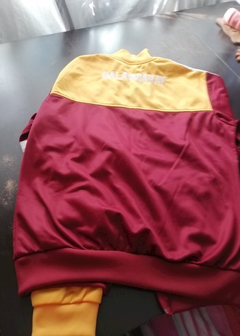 Bordo Sarı Fermuarlı Kadın Eşofman Üstü - Görsel 5