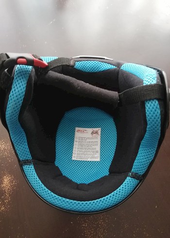 Parlak Çok Renkli Baskılı Cam Motosiklet Kaskı - Görsel 10