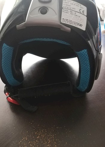 Parlak Çok Renkli Baskılı Cam Motosiklet Kaskı - Görsel 5