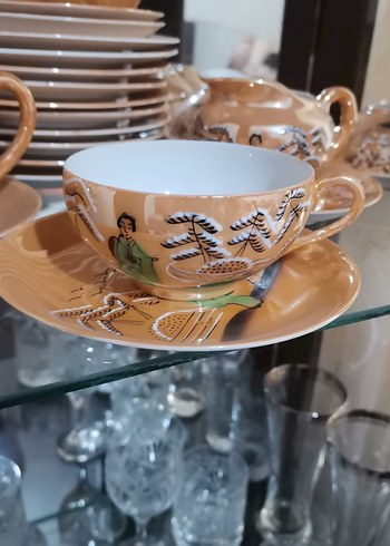 Bej Renkli Çay ve Kahve Seti - Görsel 4