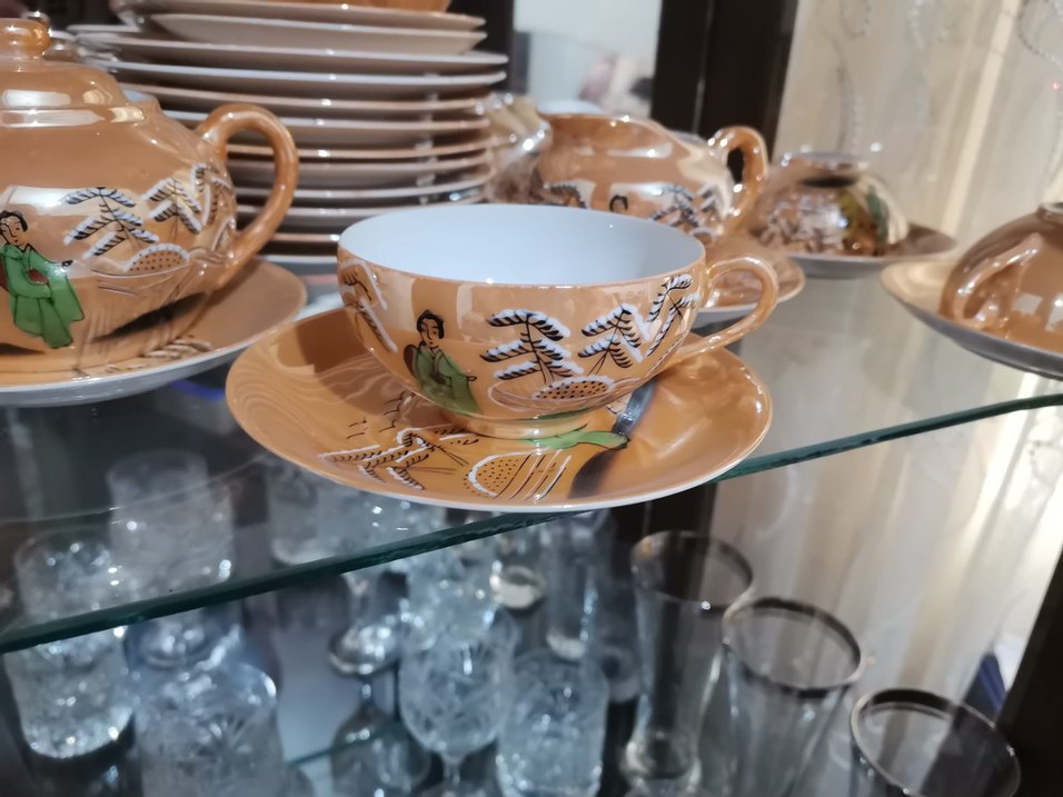 Bej Renkli Çay ve Kahve Seti - Görsel 4