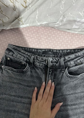 Mavi Jeans Mavi marka Gri Kadın Normal Boy Dar Kesim Kot Pantolon