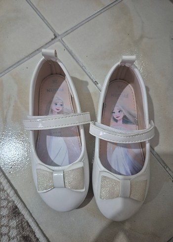 Kız Çocuk Beyaz Fiyonk Detaylı Babet - Görsel 2