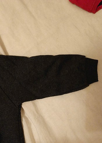 4 Yaş Beden gri Renk Koyu Gri Erkek Çocuk Baskılı Sweatshirt