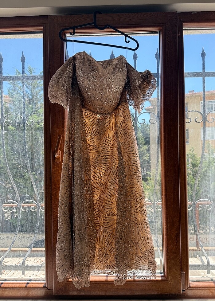 Betty and Sam dore payetli midi söz nişan elbisesi - Görsel 4