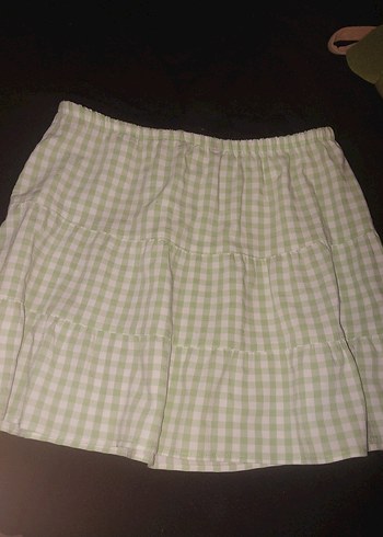 Fırfırlı etek- Pastel Yeşil - Görsel 3