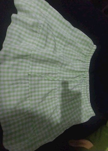 Fırfırlı etek- Pastel Yeşil - Görsel 2