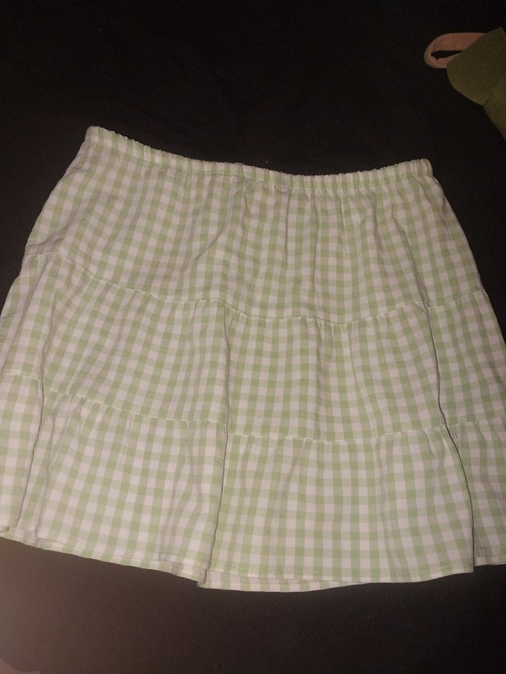 Fırfırlı etek- Pastel Yeşil - Görsel 3