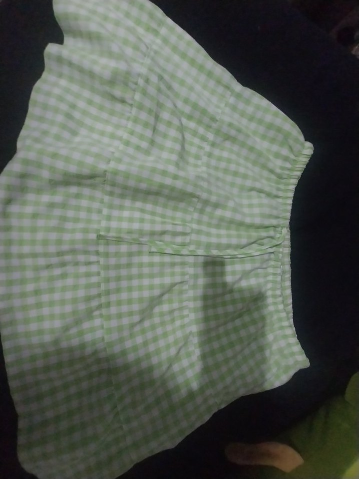 Fırfırlı etek- Pastel Yeşil - Görsel 2