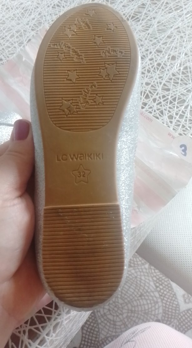 Kız Çocuk Gri Simli Fiyonklu Babet - Görsel 5