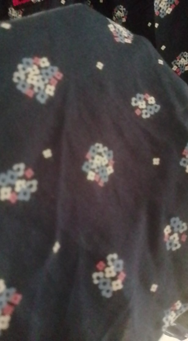 Bohem Tarzı Uzun Kollu lacivert V Yaka Tunik - Görsel 3