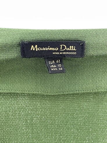 42 Beden yeşil Renk Massimo Dutti Uzun Elbise %70 İndirimli.
