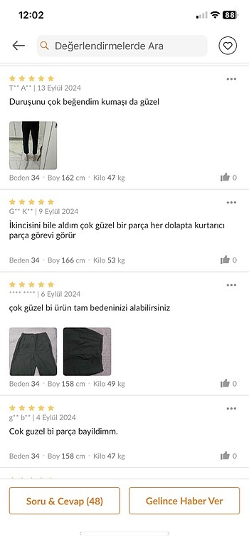 xl Beden Kumaş pantolon