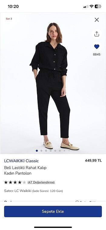 Beli lastikli pantolon