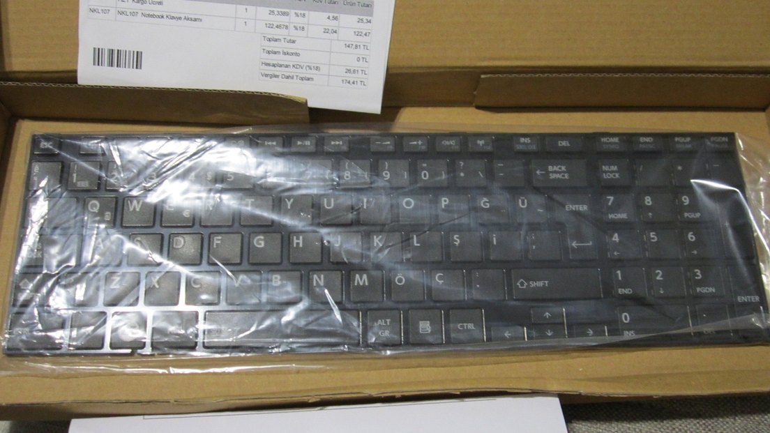 Toshiba Satellite c850c855 Uyumlu Laptop Klavye - Görsel 2