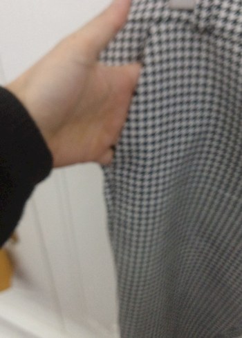 Gri kazayağı Kadın Kumaş Pantolon - Görsel 4