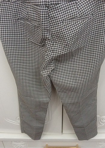 Gri kazayağı Kadın Kumaş Pantolon - Görsel 7