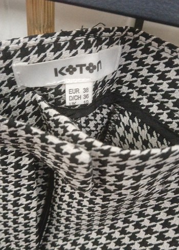 Gri kazayağı Kadın Kumaş Pantolon - Görsel 3