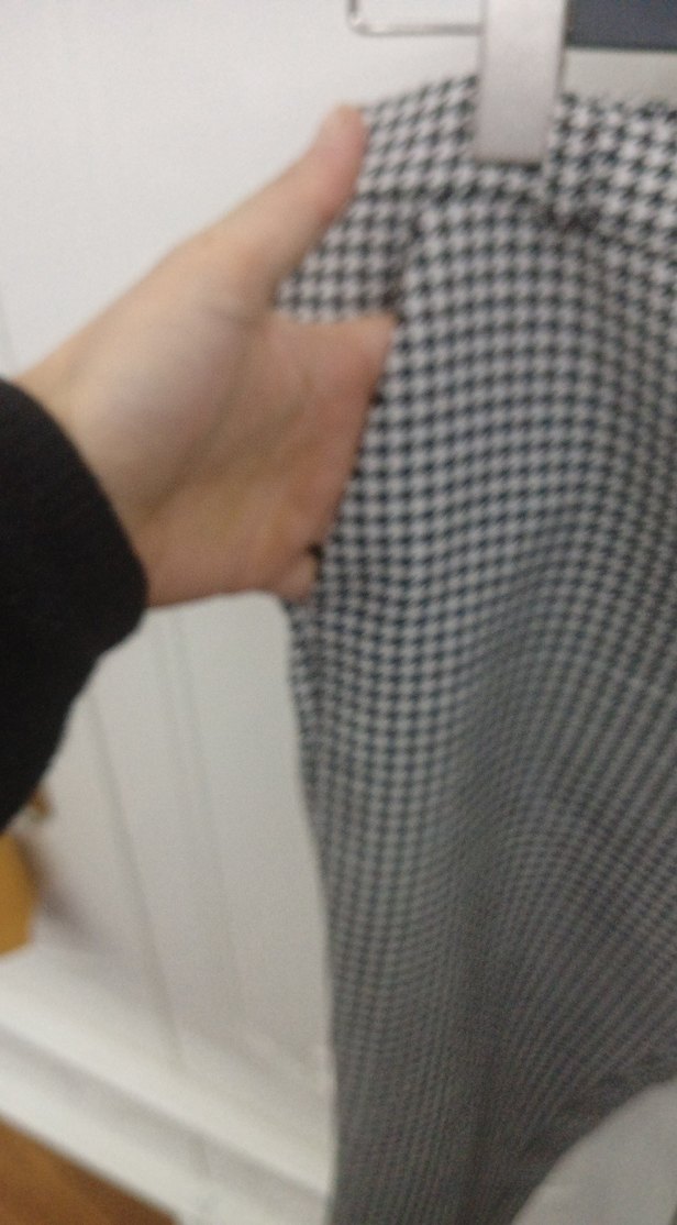 Gri kazayağı Kadın Kumaş Pantolon - Görsel 4