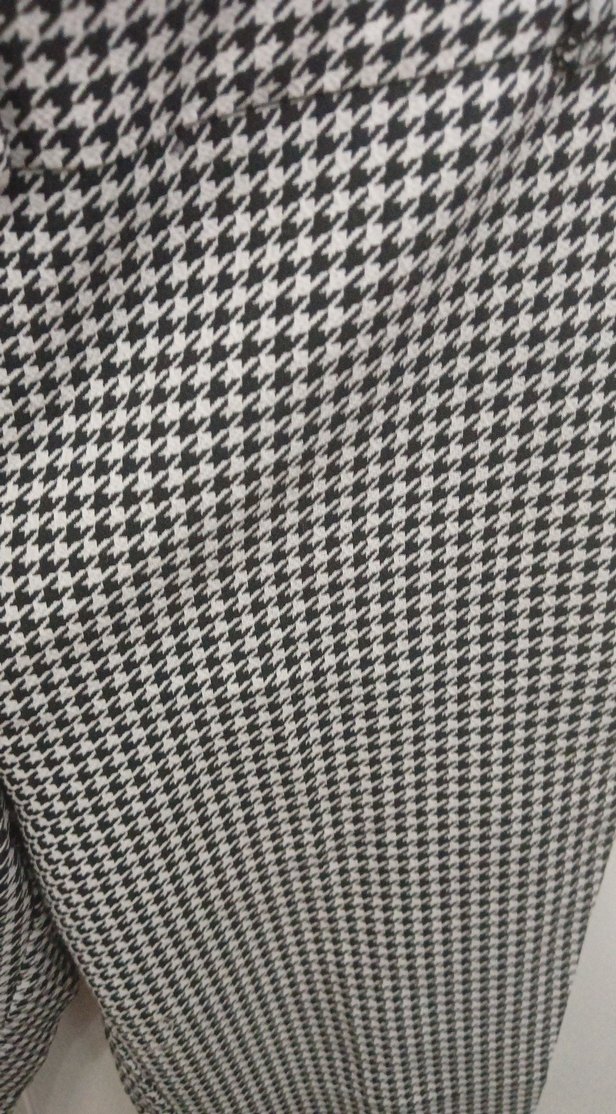 Gri kazayağı Kadın Kumaş Pantolon - Görsel 2