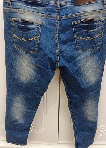 Kadın Mavi Denim Dar Kesim Kot Pantolon - Görsel 3